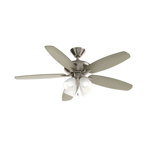Renew Premier 52 inch Brushed Stainless Steel with Silver Blades Ceiling Fan