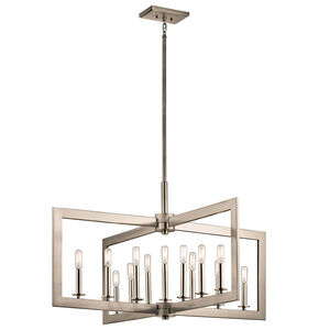 Cullen 13 Light 39 inch Classic Pewter Chandelier Linear (Double) Ceiling Light