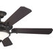 Rise 60 inch Olde Bronze with Gold Highlights with Walnut Blades Ceiling Fan