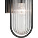 Brix 1 Light 16 inch Black Textured Outdoor Wall, Small