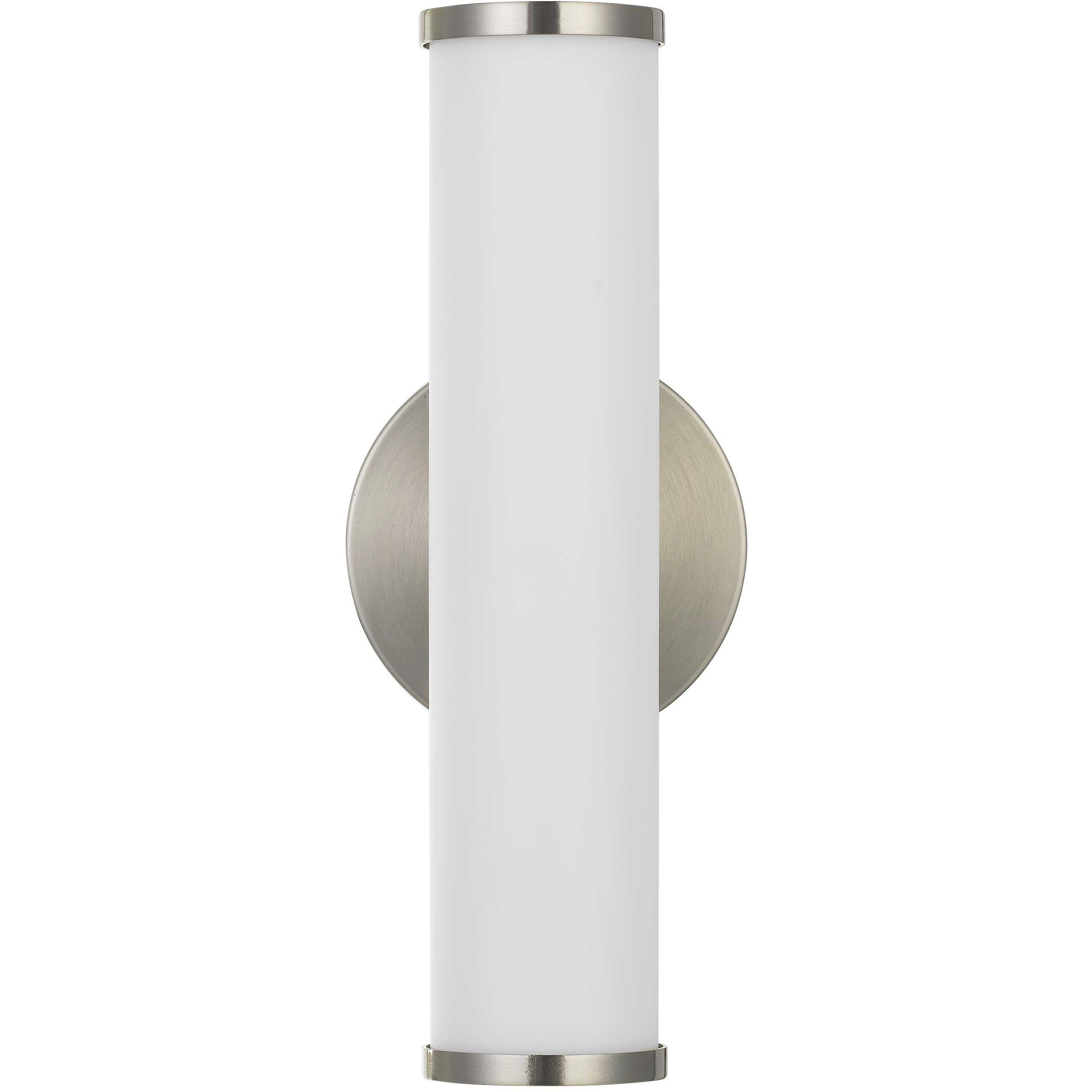 Brentwood LED 5 inch Brushed Steel Vanity Light Wall Light