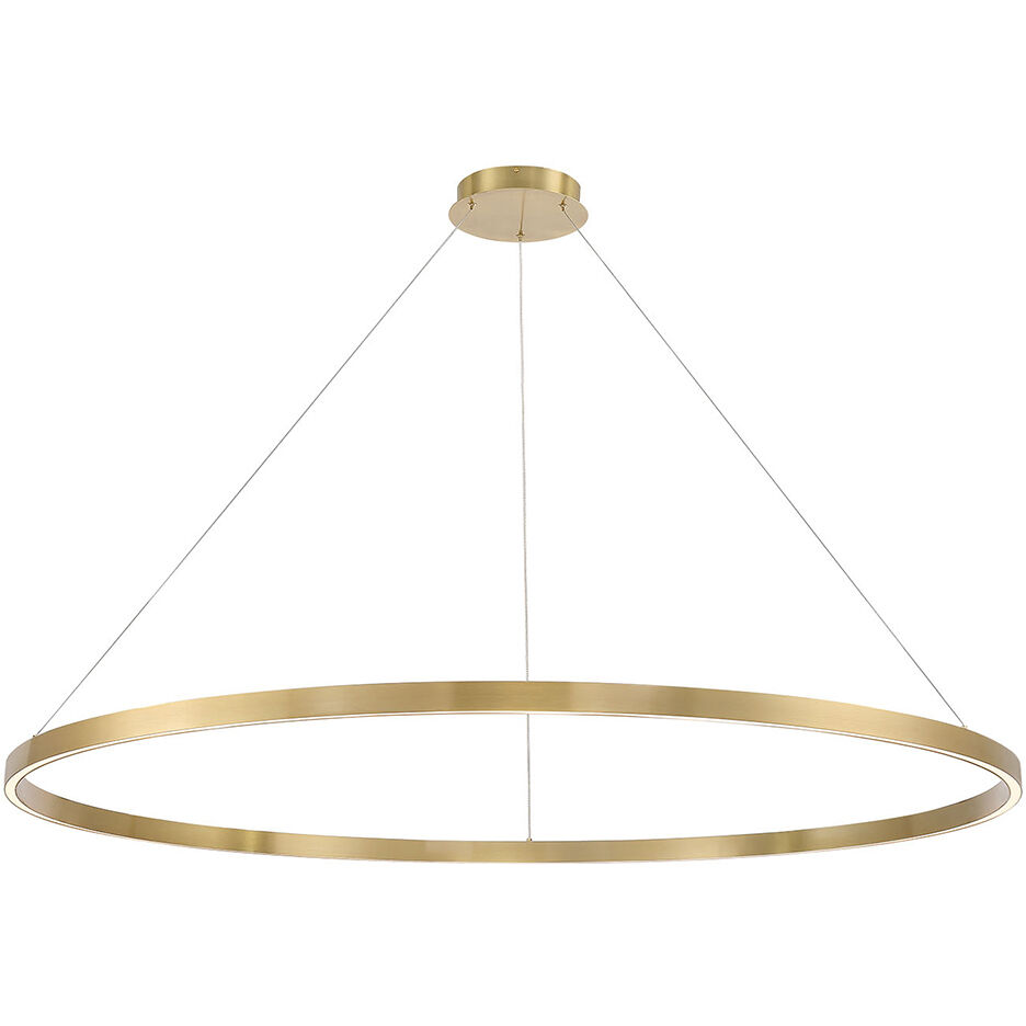Lunar 59.75 inch Aged Brass Pendant Ceiling Light