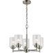 Winslow 5 Light 20 inch Brushed Nickel Chandelier 1 Tier Small Ceiling Light, Small