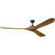 Mylo 80 inch Anvil Iron with Honey Maple Blades Ceiling Fan