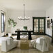 Velestino 8 Light Black Chandelier Ceiling Light