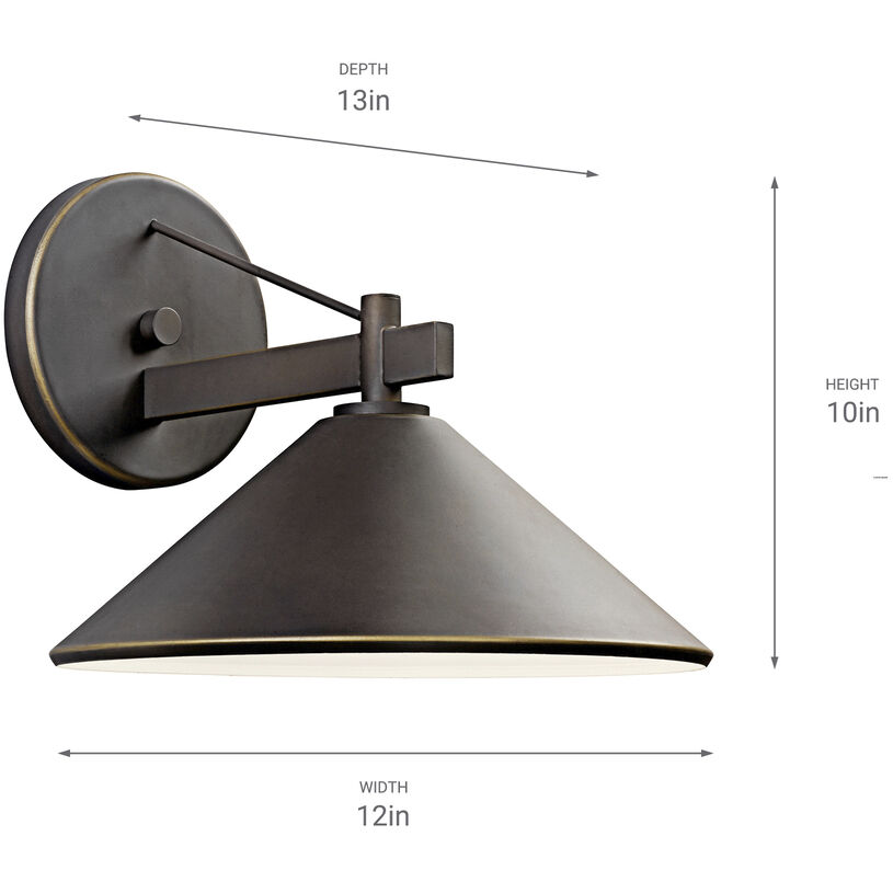 Ripley 1 Light 10 inch Olde Bronze Outdoor Wall, X-Large