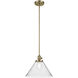 Avery 1 Light Natural Brass Pendant Ceiling Light