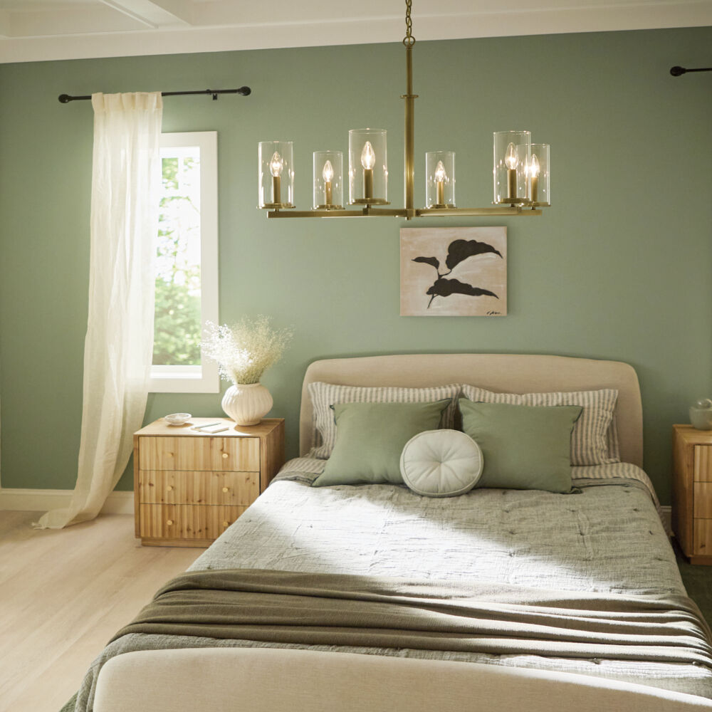 Crosby 6 Light Natural Brass Chandelier Ceiling Light