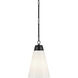 Marsailli 1 Light Black Pendant Ceiling Light, Medium