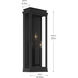 Lundon 3 Light 22 inch Black Outdoor Wall Light