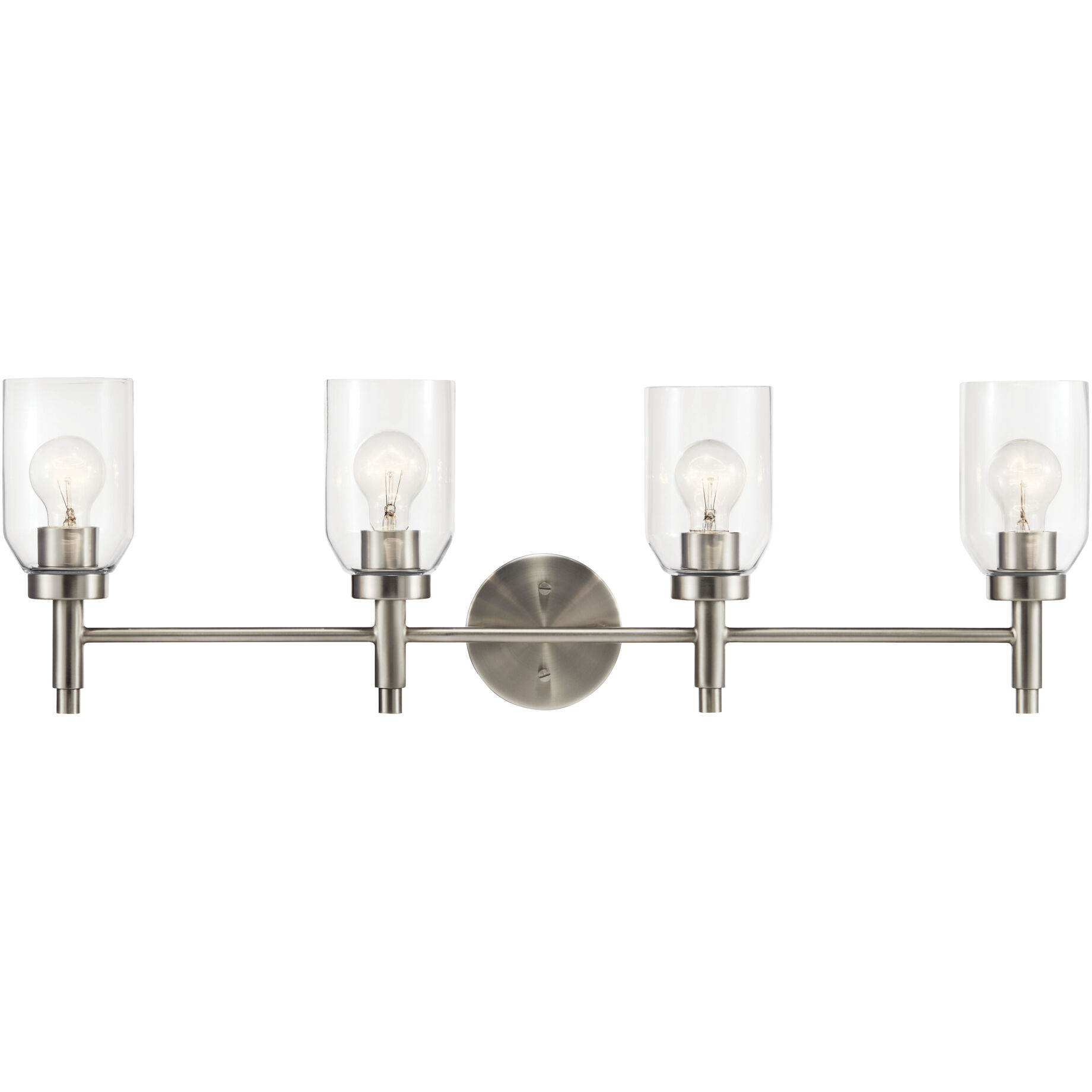 Madden 4 Light 34 inch Brushed Nickel Wall Mount Bath Wall Light, 4 Arm
