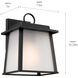 Noward 1 Light 10.25 inch Black Outdoor Wall Sconce, Medium