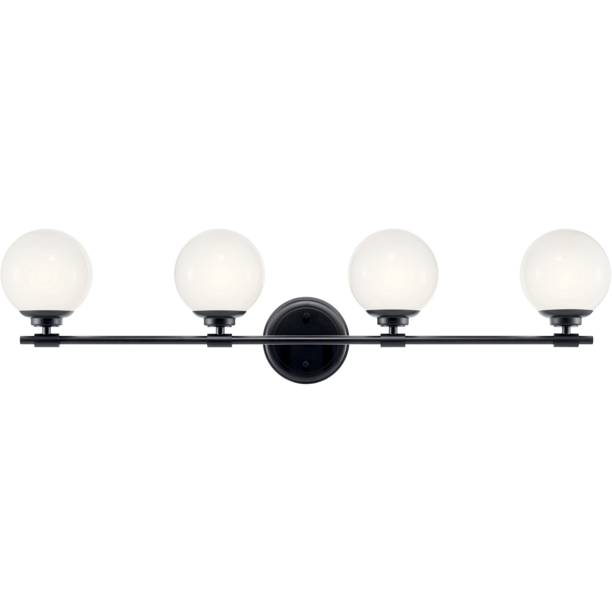 Benno 4 Light 34 inch Black Bath Bracket Wall Light, 4 Arm