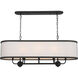Homestead Heddle 8 Light 13 inch Textured Black Chandelier Ceiling Light, Heddle