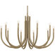 Odensa LED 40.25 inch Champagne Bronze Chandelier Ceiling Light in Brushed Gold and Champagne Bronze