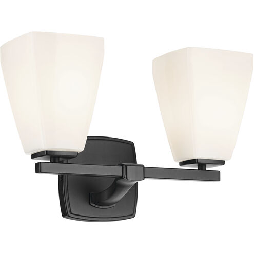 Marant 2 Light 14.25 inch Black Vanity Light Wall Light