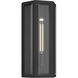 Berens 1 Light 16 inch Textured Black Outdoor Wall Light
