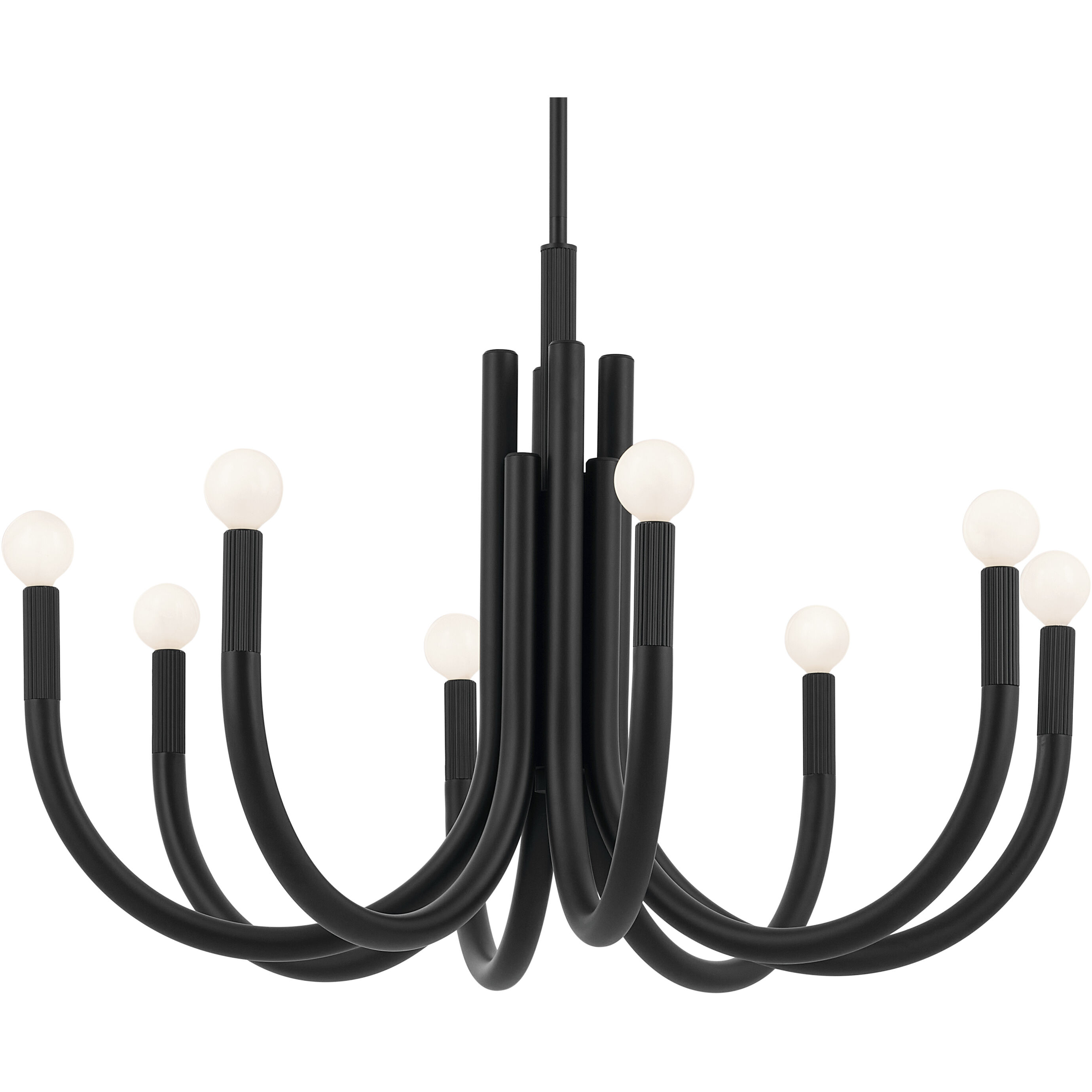 Odensa LED 29.25 inch Black Chandelier Ceiling Light