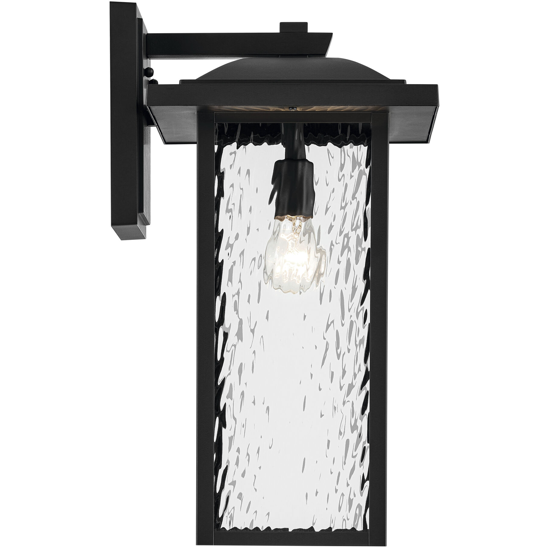 Capanna 1 Light 20 inch Textured Black Outdoor Wall Light