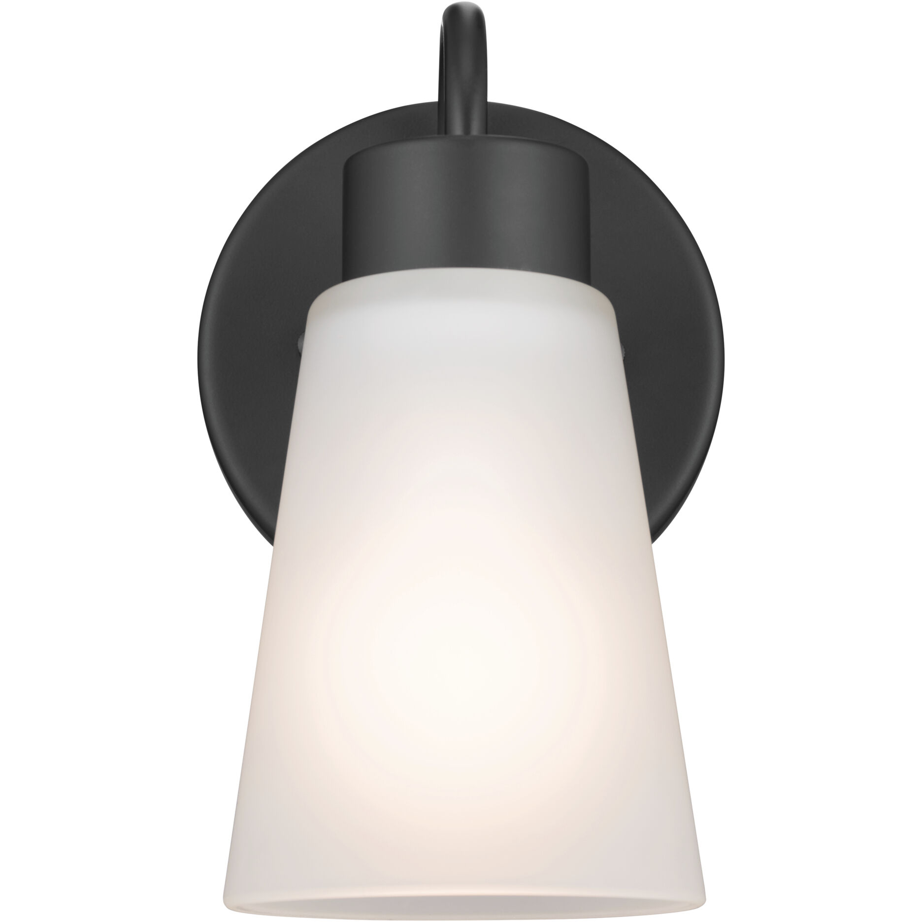 Erma 1 Light 5 inch Black Wall Sconce Wall Light