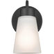 Erma 1 Light 5 inch Black Wall Sconce Wall Light