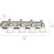 Independence 4 Light 30 inch Brushed Nickel Wall Mt Bath 4 Arm Wall Light
