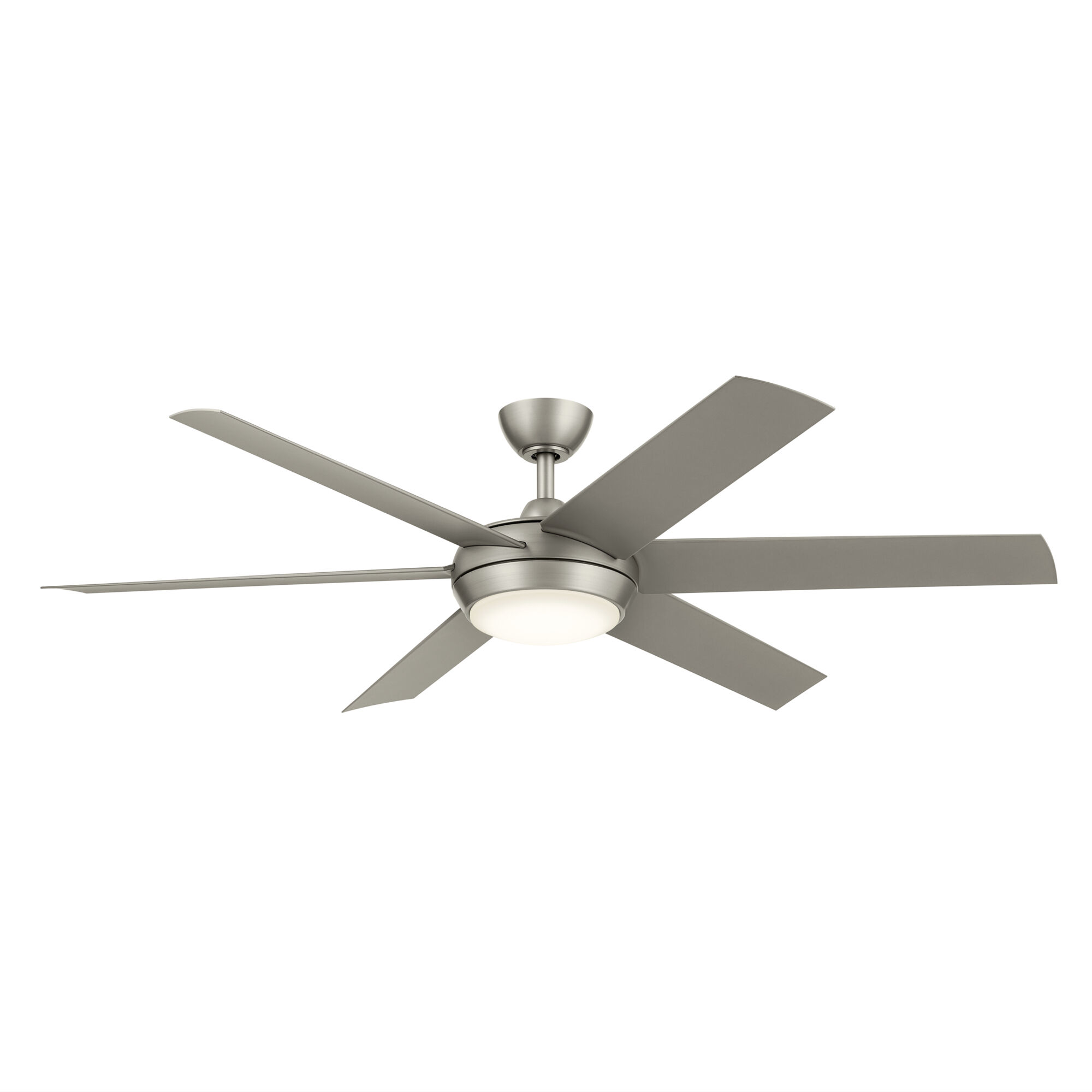Mint 60 inch Brushed Nickel with Silver Blades Ceiling Fan