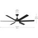 Solen 65 inch Matte Black Ceiling Fan