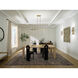 Sycara LED 5 inch Champagne Bronze Chandelier Linear Ceiling Light, Single