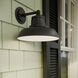 Fielding 1 Light 10 inch Textured Black Outdoor Wall Light