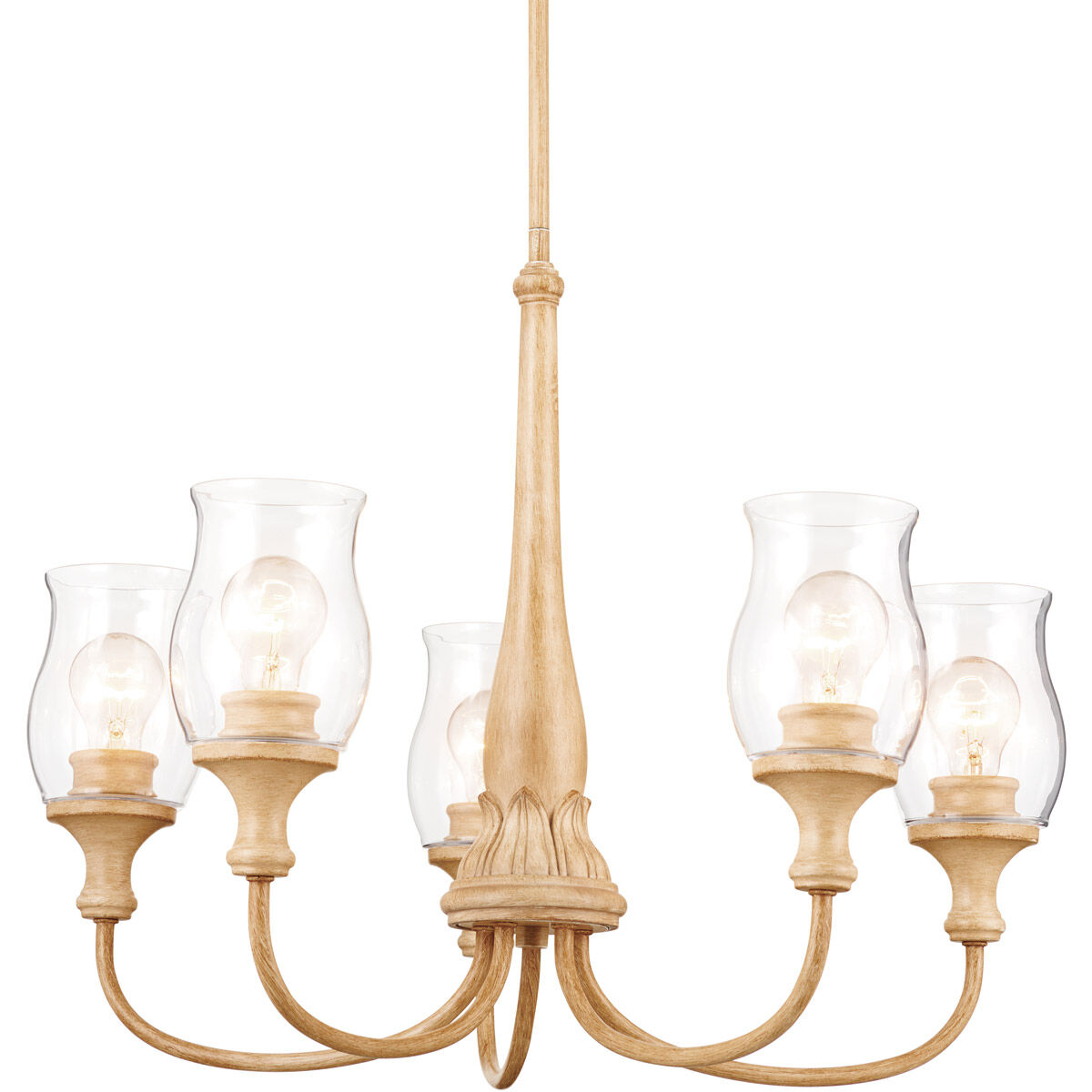Homestead Melis 5 Light 26.5 inch Adobe Cream Chandelier Ceiling Light in Warm Maple