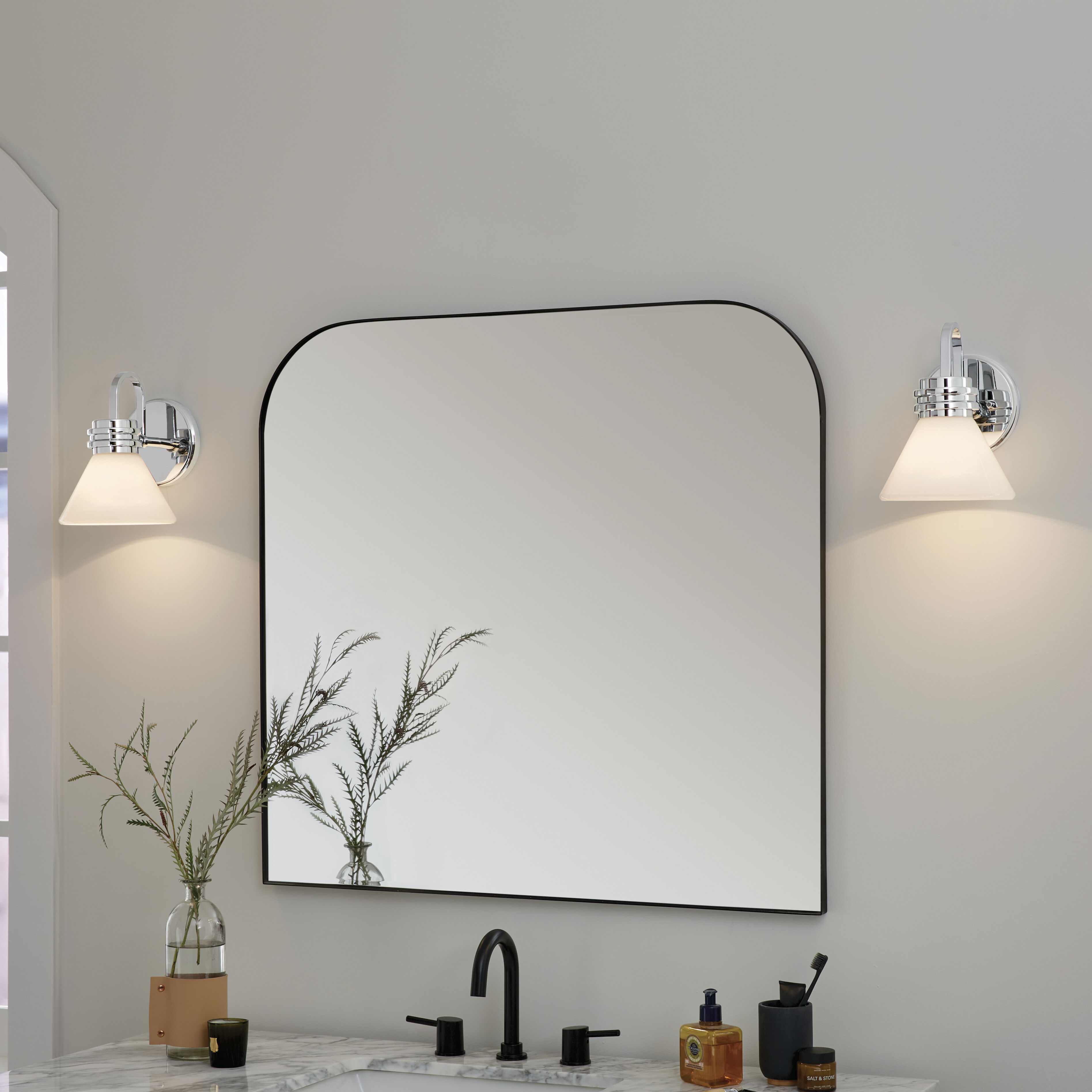 Farum LED 7.25 inch Chrome Wall Sconce Wall Light