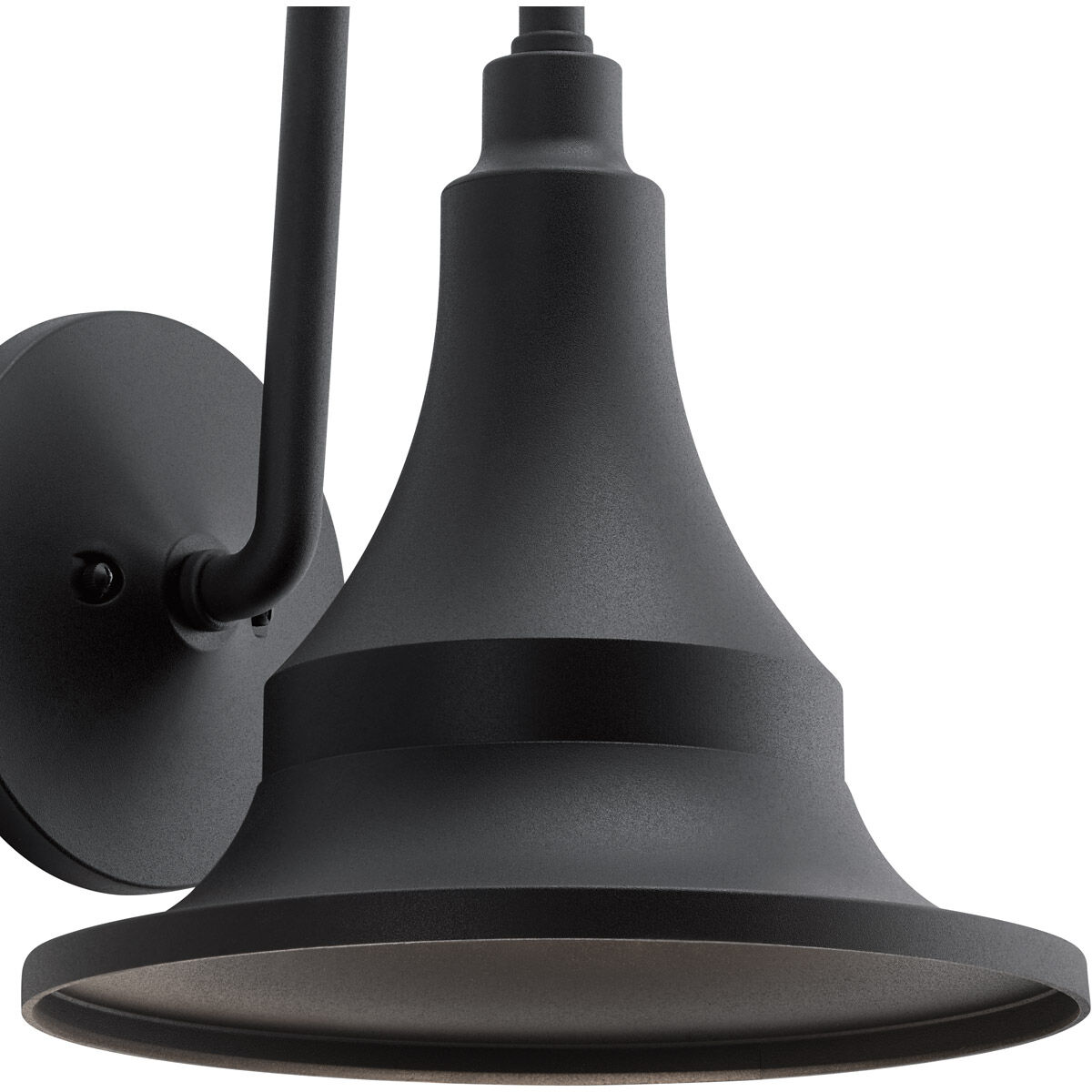 Hampshire 1 Light 15 inch Textured Black Outdoor Wall, Medium