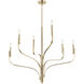 Livadia 6 Light Champagne Bronze Chandelier Ceiling Light, 1 Tier Medium