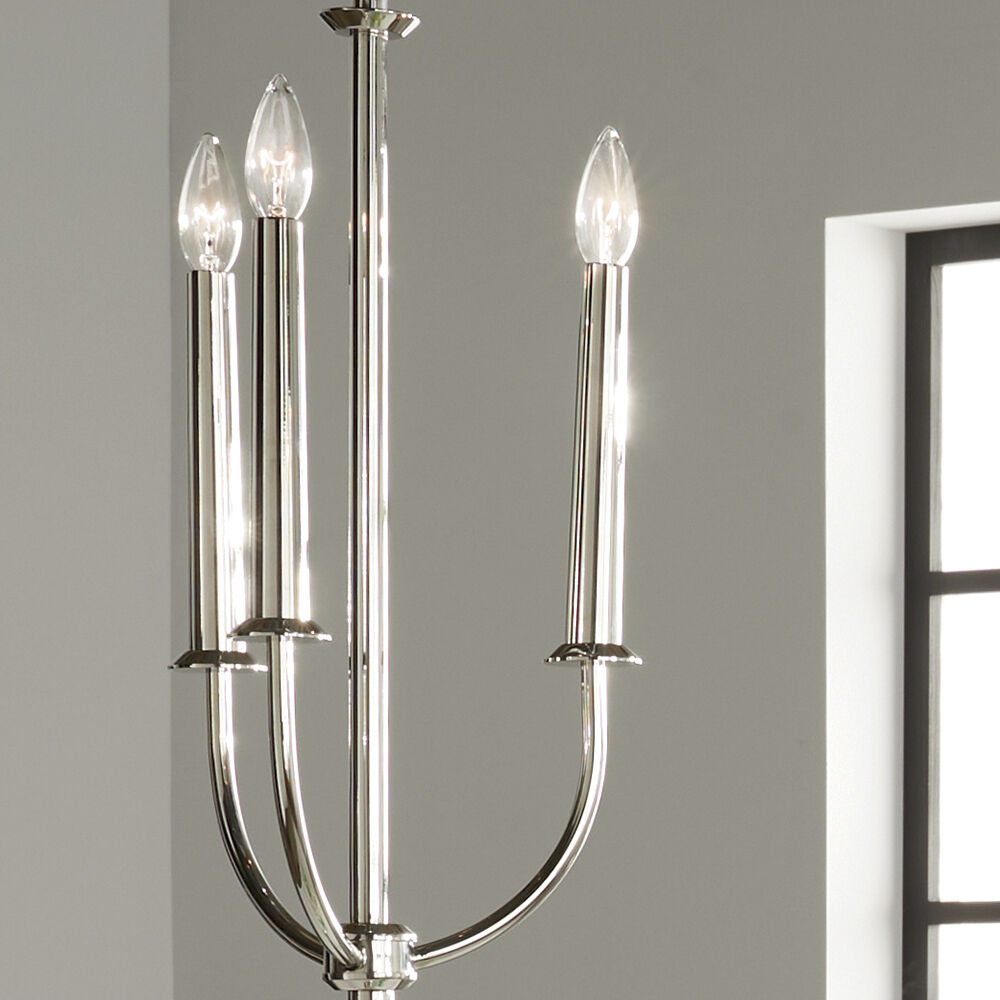 Florence 3 Light 11.25 inch Polished Nickel Chandelier Ceiling Light