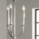 Florence 3 Light 11.25 inch Polished Nickel Chandelier Ceiling Light
