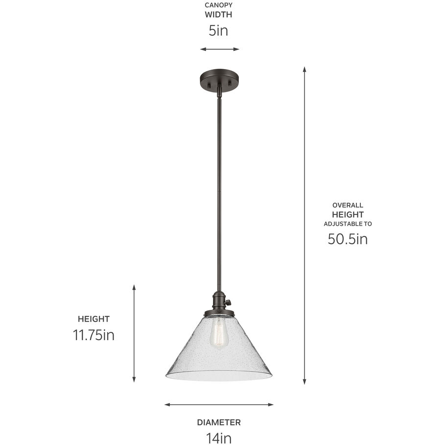 Avery 1 Light Olde Bronze Pendant Ceiling Light