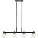 Aivian 8 Light 17.75 inch Black Chandelier Ceiling Light