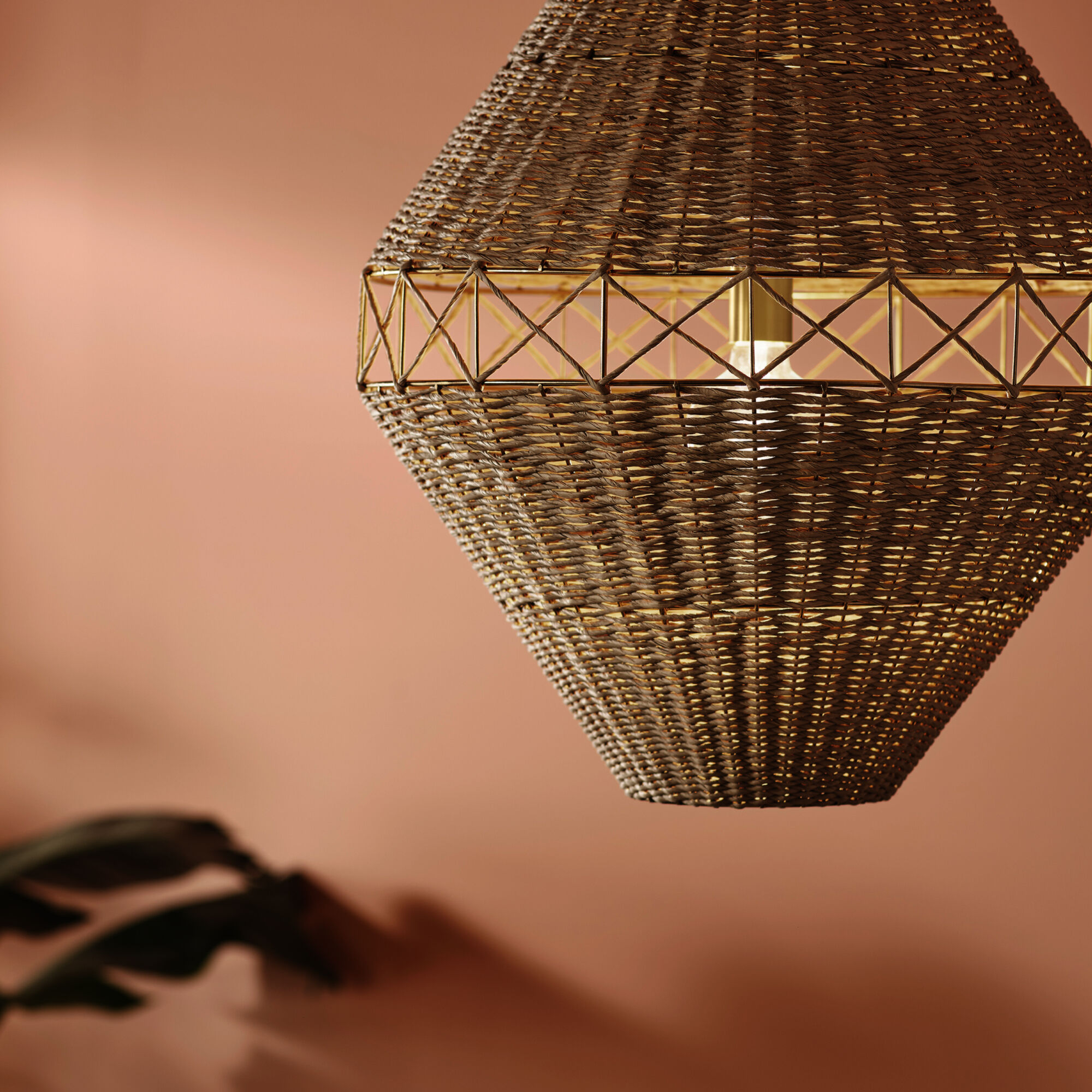 Lulo 1 Light Champagne Bronze Pendant Ceiling Light