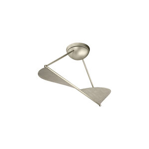 Kyte 50 inch Brushed Nickel with Wthrd Wh Wn Blades Ceiling Fan