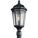 Courtyard 1 Light 24 inch Textured Black Outdoor Post Lantern
