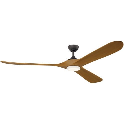 Mylo 80 inch Anvil Iron with Honey Maple Blades Ceiling Fan