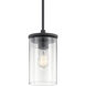 Crosby 1 Light 6 inch Black Mini Pendant Ceiling Light