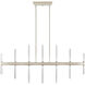 Sycara LED 5 inch Polished Nickel Chandelier Linear Ceiling Light, Single
