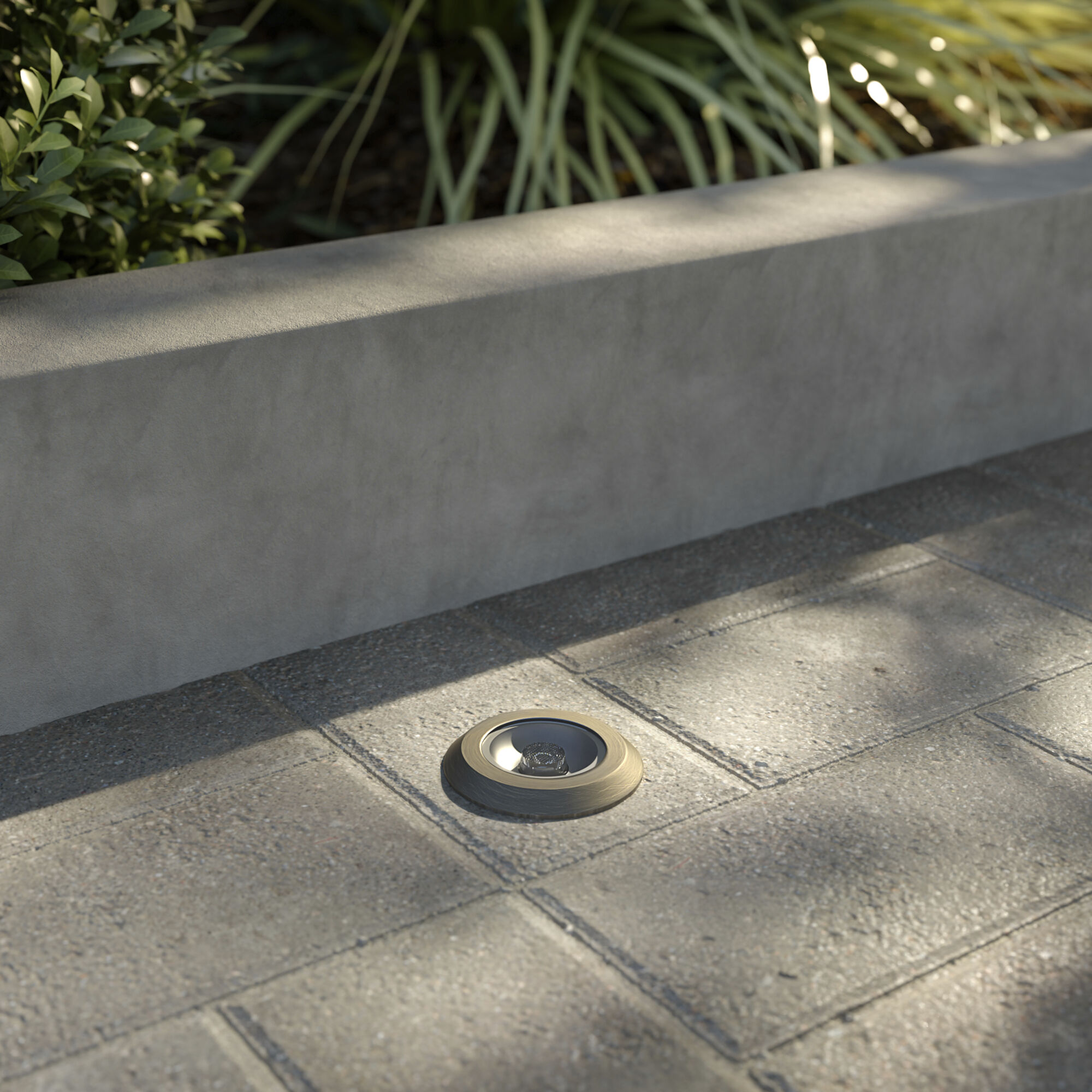 Landscape LED 12 3.50 watt Centennial Brass Landscape 12V LED Inground in 2700K