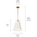 Etcher 1 Light White Pendant Ceiling Light