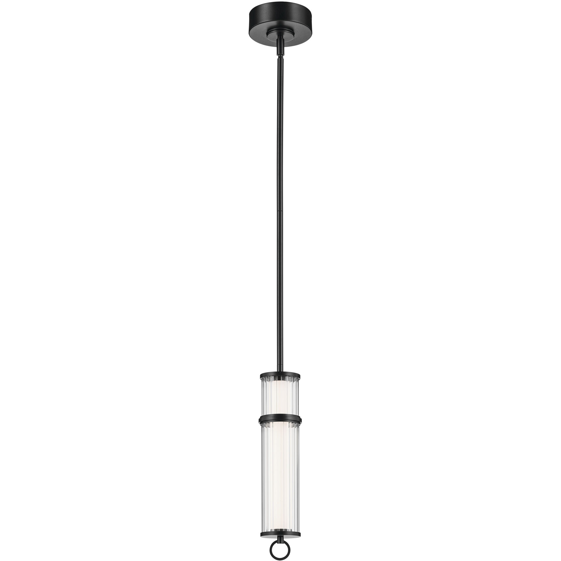 Riven LED Black Mini Pendant Ceiling Light