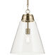 Marsailli 1 Light Champagne Bronze Pendant Ceiling Light, Large
