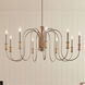 Homestead Karthe 9 Light 42 inch Brushed Nickel Chandelier Ceiling Light, Karthe