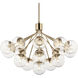 Silvarious 16 Light Champagne Bronze Chandelier/Semi Flush Ceiling Light